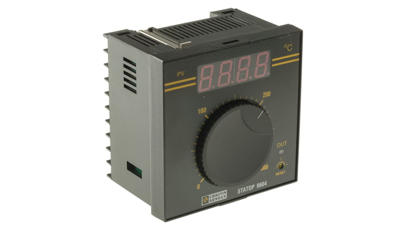 Rs-Online Regolatore di temperatura On/Off Pyro Controle STATOP 90 → 260 V c.a. 96 x 96mm 1 uscita Relè