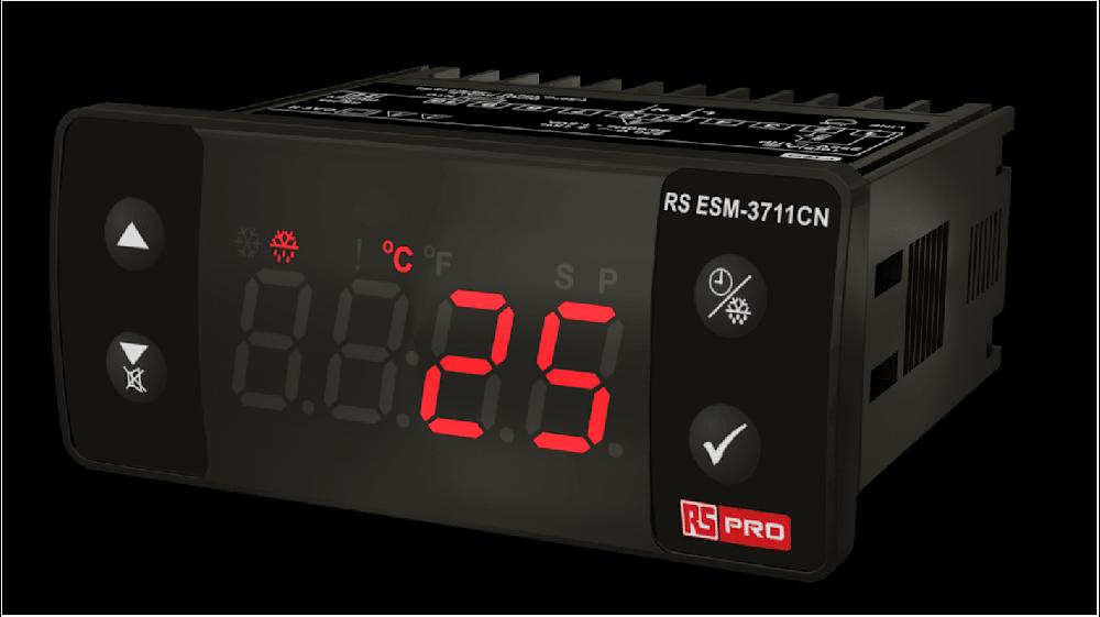 Rs-Online Regolatore di temperatura On/Off RS PRO 24 V 77 x 35mm 1 uscita Relè
