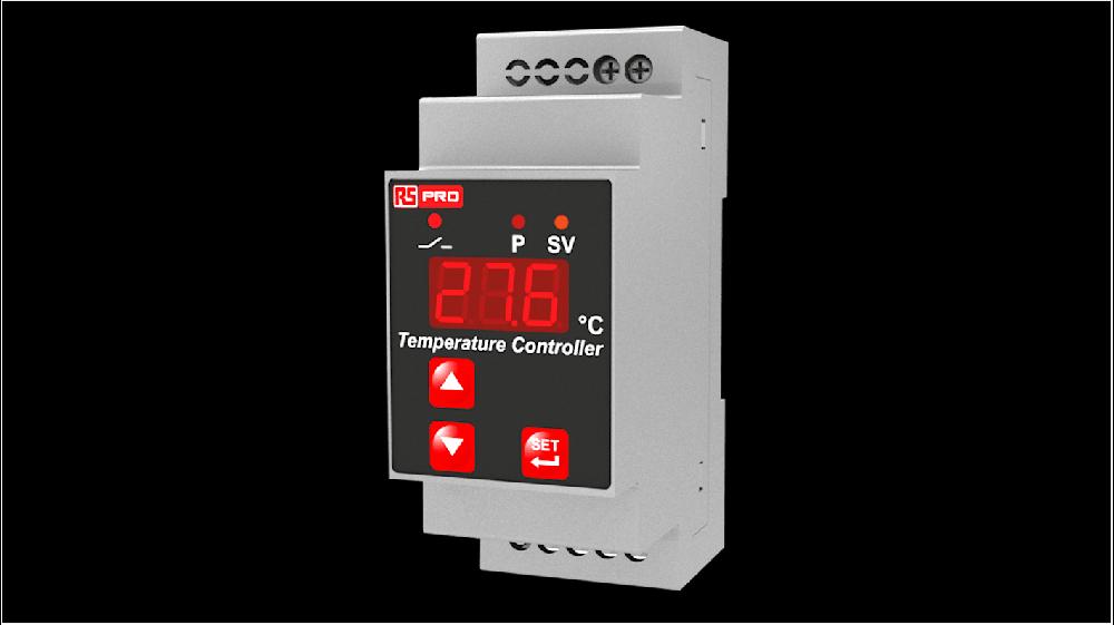 Rs-Online Regolatore di temperatura On/Off RS PRO 24 V 86 x 35mm 1 uscita Relè