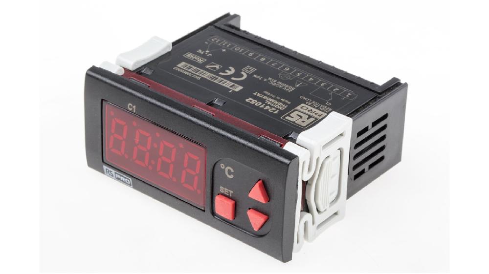 Rs-Online Regolatore di temperatura On/Off RS PRO 24 V c.a. 77 x 35mm 1 uscita Relè