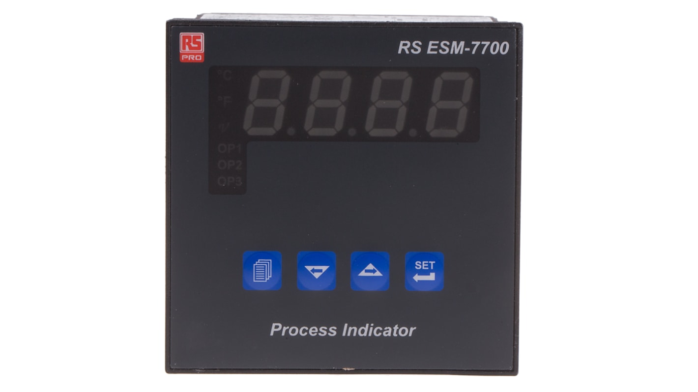 Rs-Online Regolatore di temperatura On/Off RS PRO 24 V c.a. / c.c. 72 x 72mm 2 uscite Relè