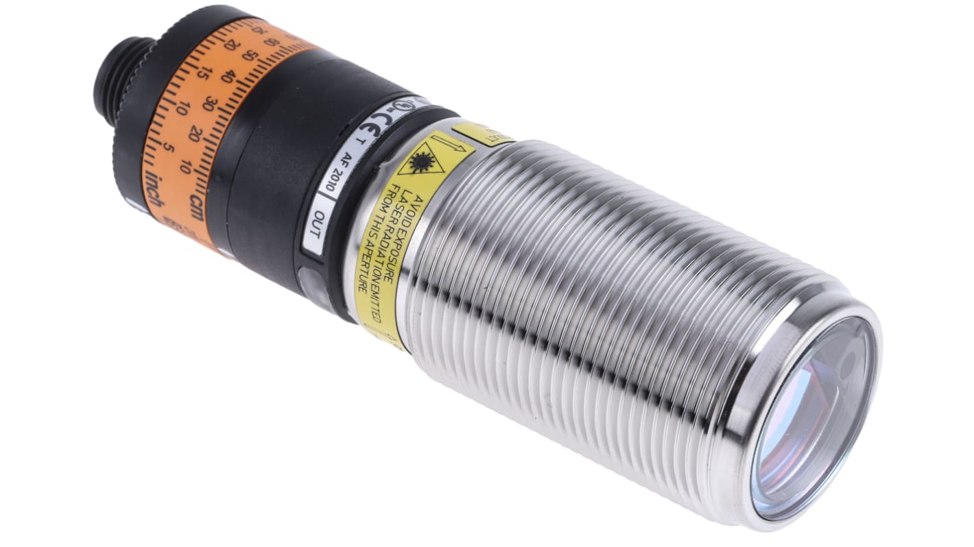 Rs-Online Sensore di distanza Cilindrico ifm electronic a soppressione di sfondo rilevamento 30 mm → 2 m. uscita NPN/PNP