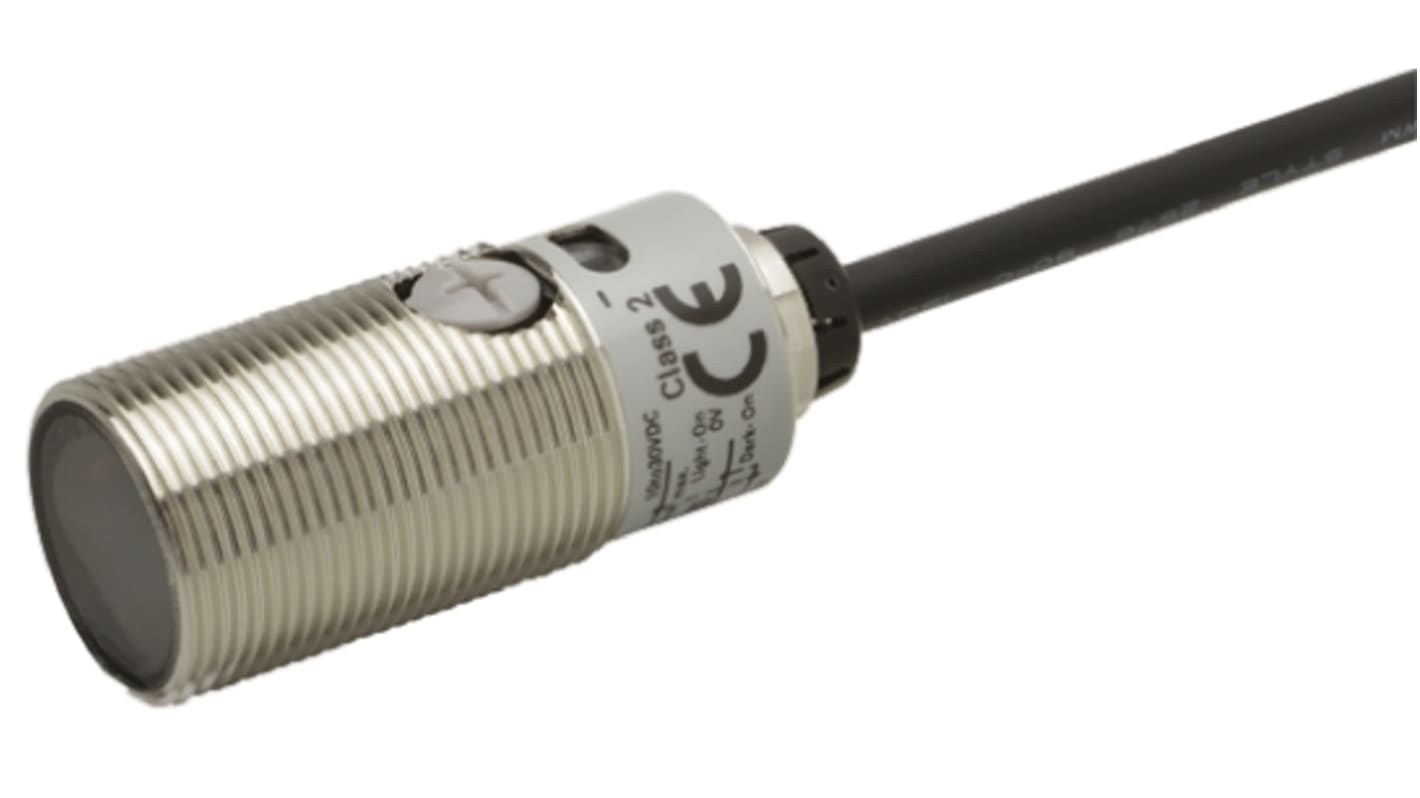 Rs-Online Sensore di distanza Cilindrico Omron a soppressione di sfondo rilevamento 10 mm → 50 mm uscita PNP