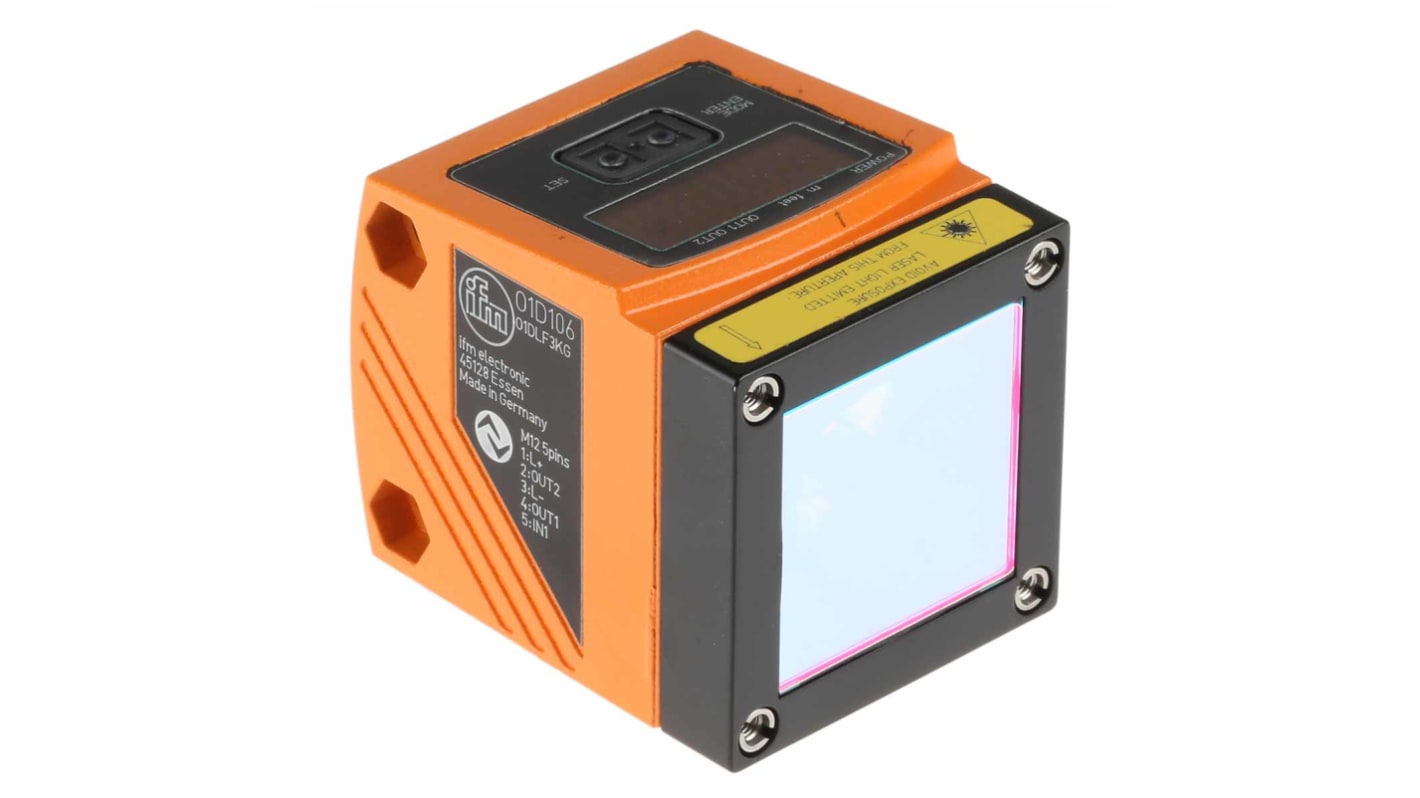 Rs-Online Sensore di distanza Rettangolare ifm electronic a soppressione di sfondo rilevamento 1 mm → 75 m. uscita PNP