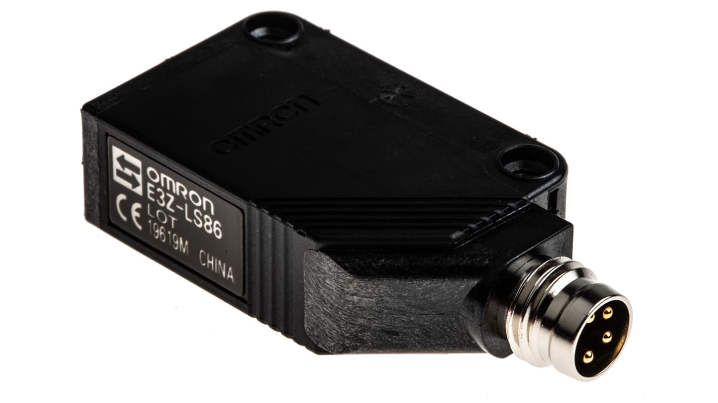 Rs-Online Sensore di distanza Rettangolare Omron a soppressione di sfondo rilevamento 20 mm → 200 mm uscita PNP