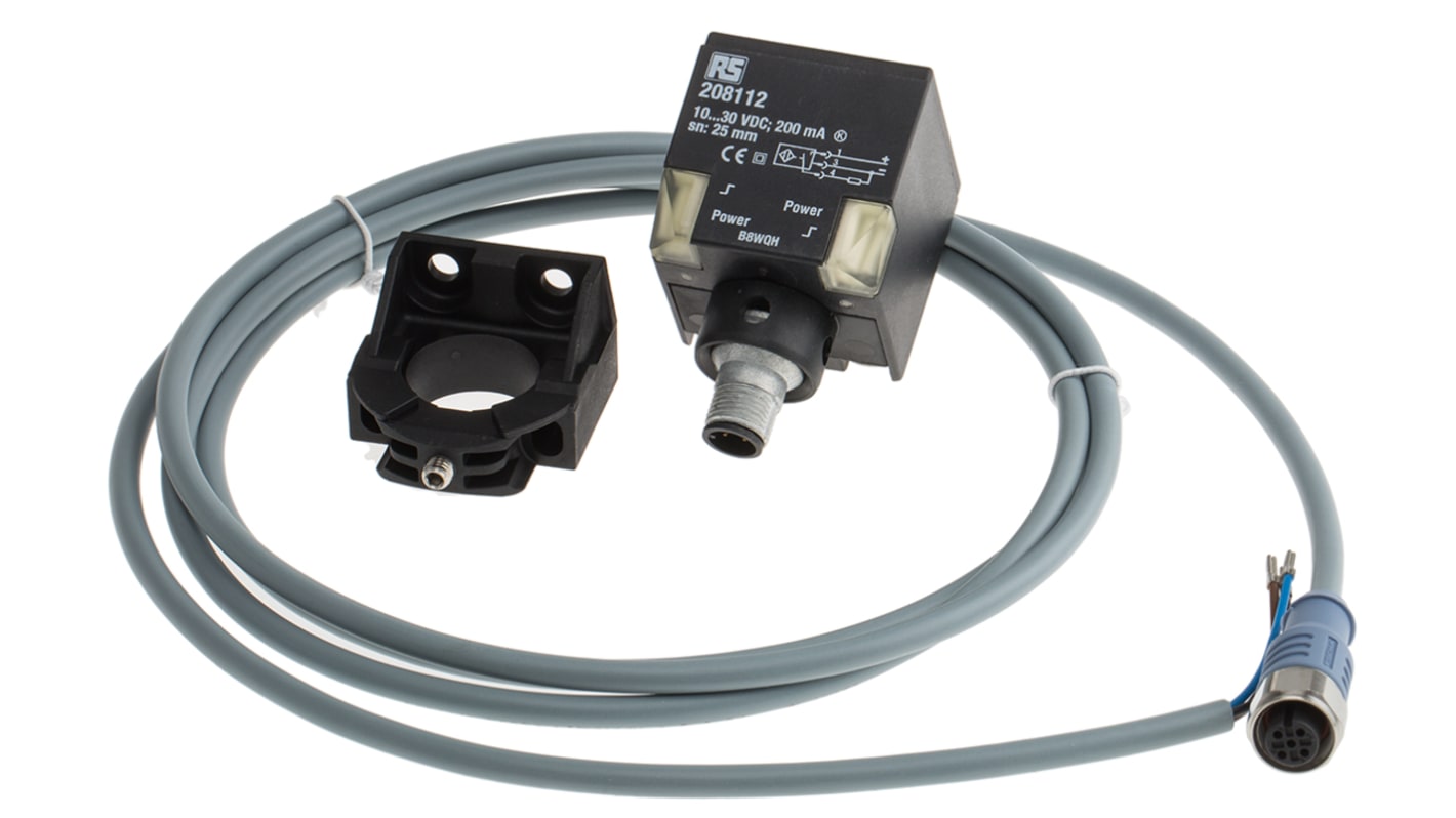 Rs-Online Sensore di prossimità a parallelepipedo RS PRO M12 rilevamento 25 mm 10 → 30 V c.c