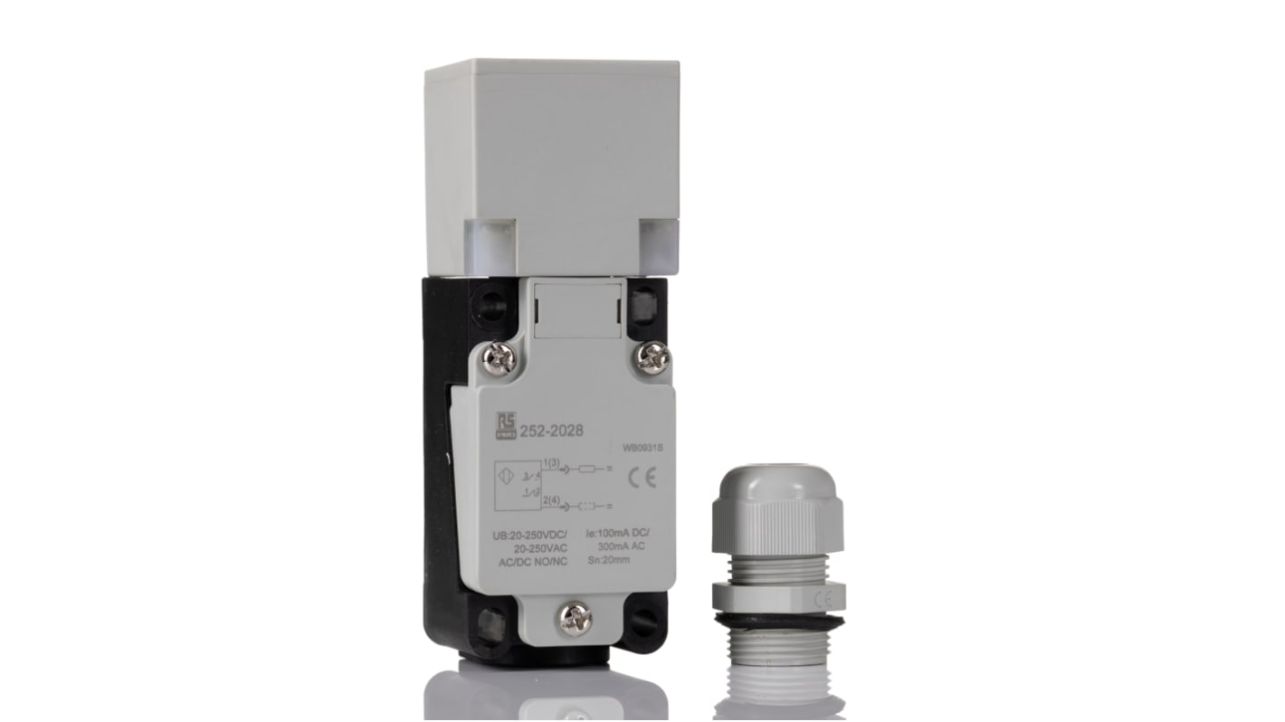 Rs-Online Sensore di prossimità a parallelepipedo RS PRO rilevamento 20 mm 20 → 250 V ca/cc