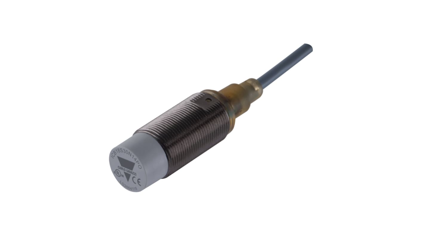 Rs-Online Sensore di prossimità Cilindro filettato Carlo Gavazzi M18 rilevamento 14 mm 10 → 36 V CC
