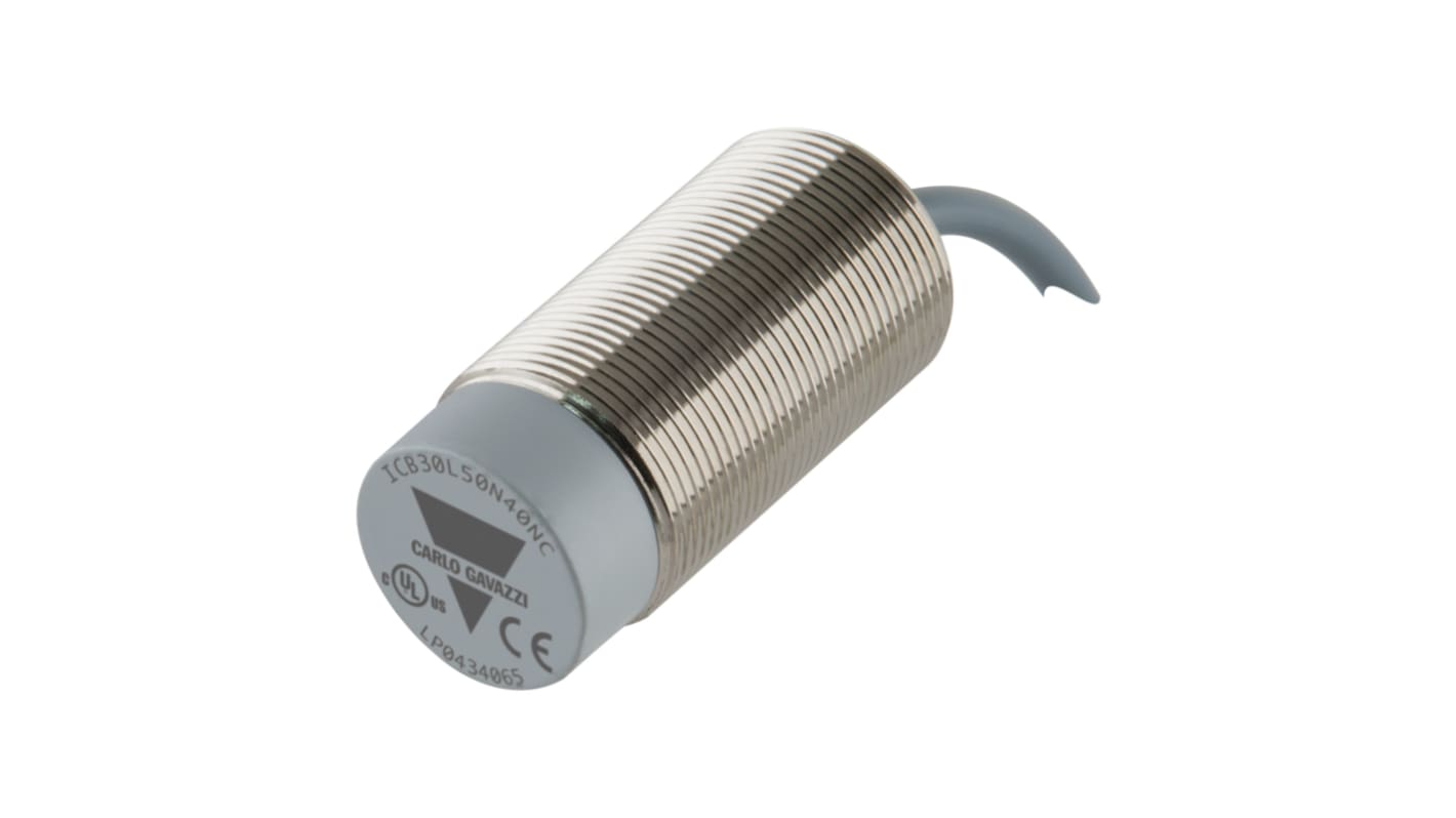 Rs-Online Sensore di prossimità Cilindro filettato Carlo Gavazzi M30 rilevamento 40 mm 10 → 36 V CC