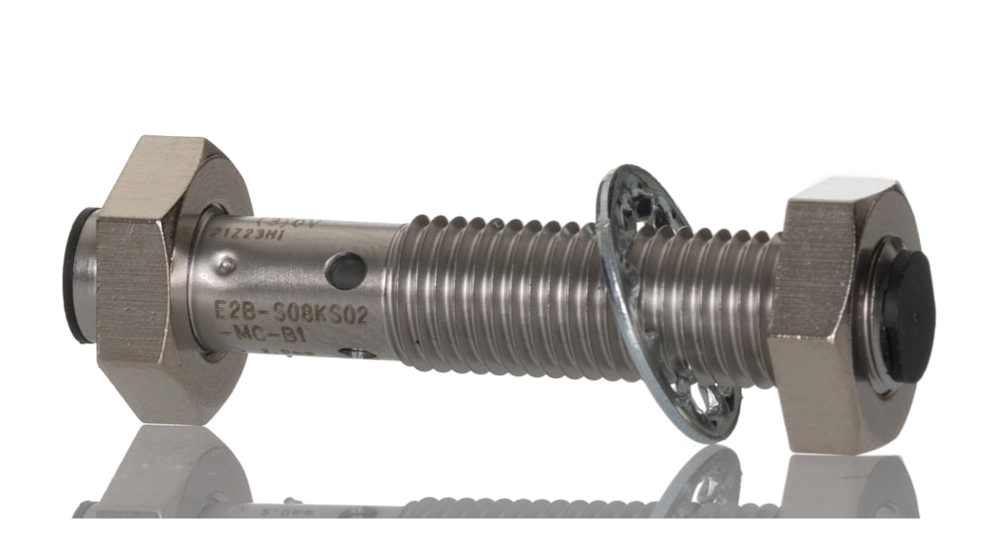 Rs-Online Sensore di prossimità Cilindro filettato Omron M8 rilevamento 2 mm 10 → 30 V CC