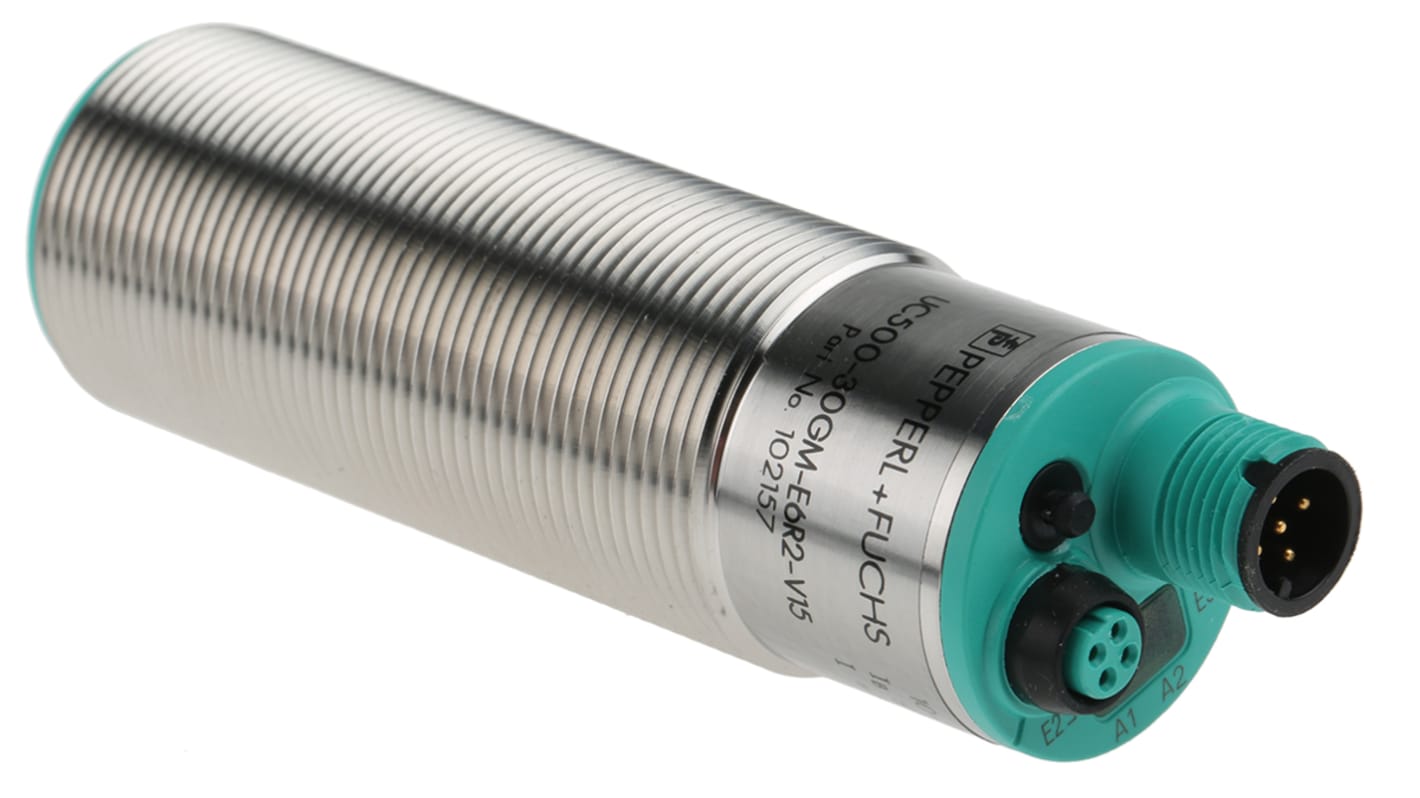 Rs-Online Sensore di prossimità Cilindro filettato Pepperl + Fuchs M30 rilevamento 500 mm 10 → 30 V c.c