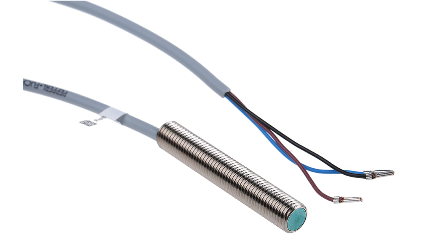 Rs-Online Sensore di prossimità Cilindro filettato Pepperl + Fuchs M8 rilevamento 2 mm 10 → 30 V c.c
