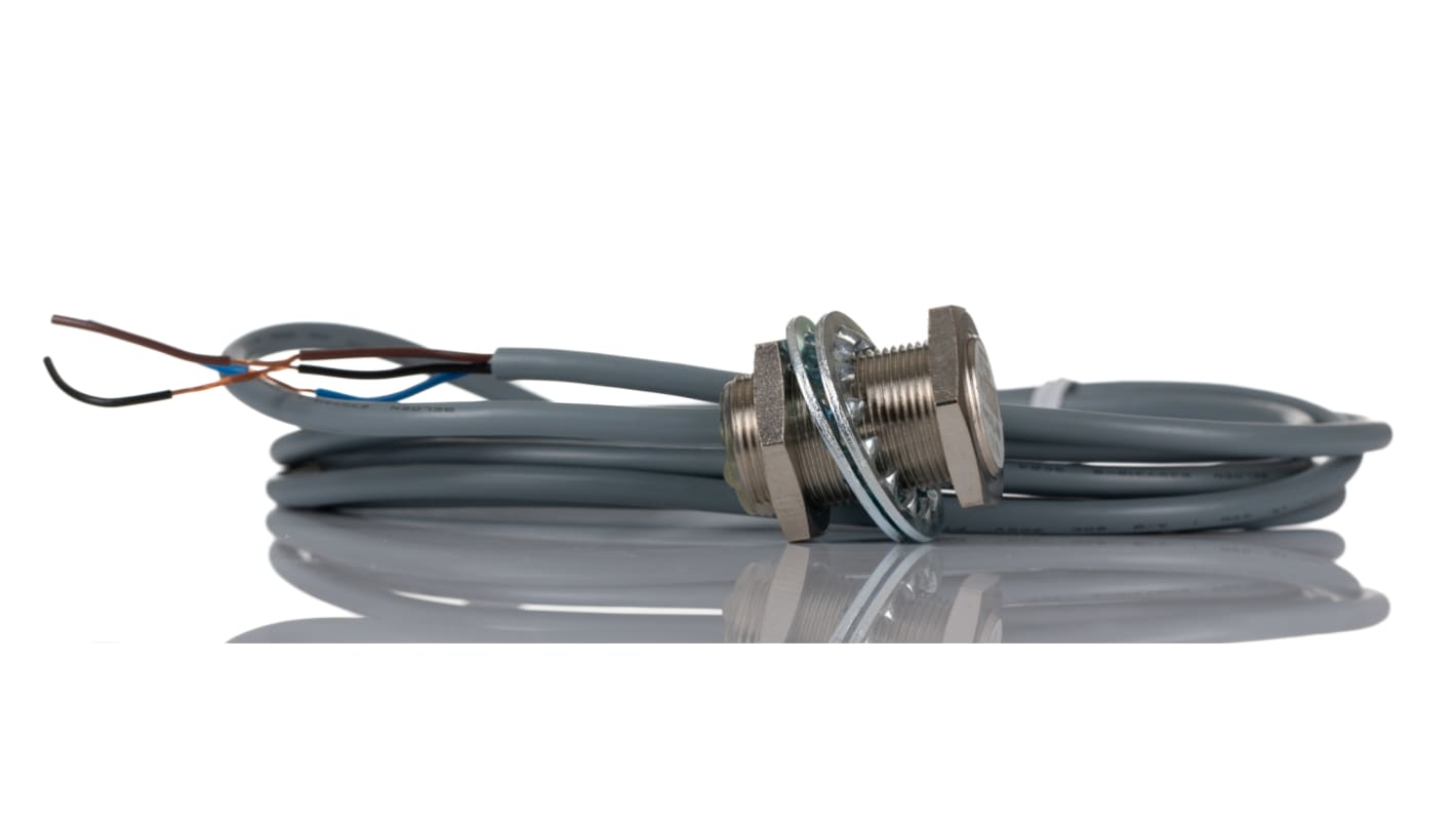 Rs-Online Sensore Di Prossimità Cilindro Filettato RS PRO M18 Rilevamento 8 Mm 10 → 36 V CC