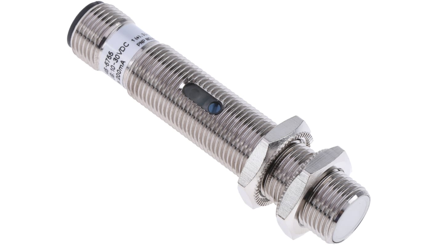 Rs-Online Sensore di prossimità Cilindro filettato RS PRO M12 rilevamento 2 mm 10 → 30 V c.c