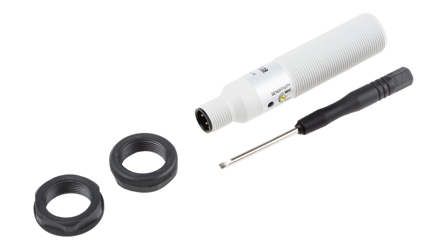 Rs-Online Sensore Di Prossimità Cilindro Filettato RS PRO M18 Rilevamento 5 Mm 10 → 30 V C.c