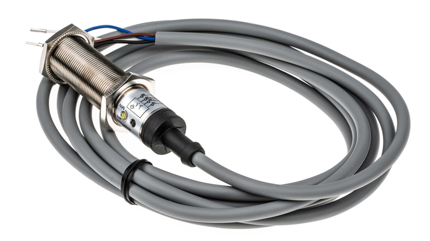 Rs-Online Sensore di prossimità Cilindro filettato RS PRO M18 rilevamento 5 mm 10 → 30 V c.c