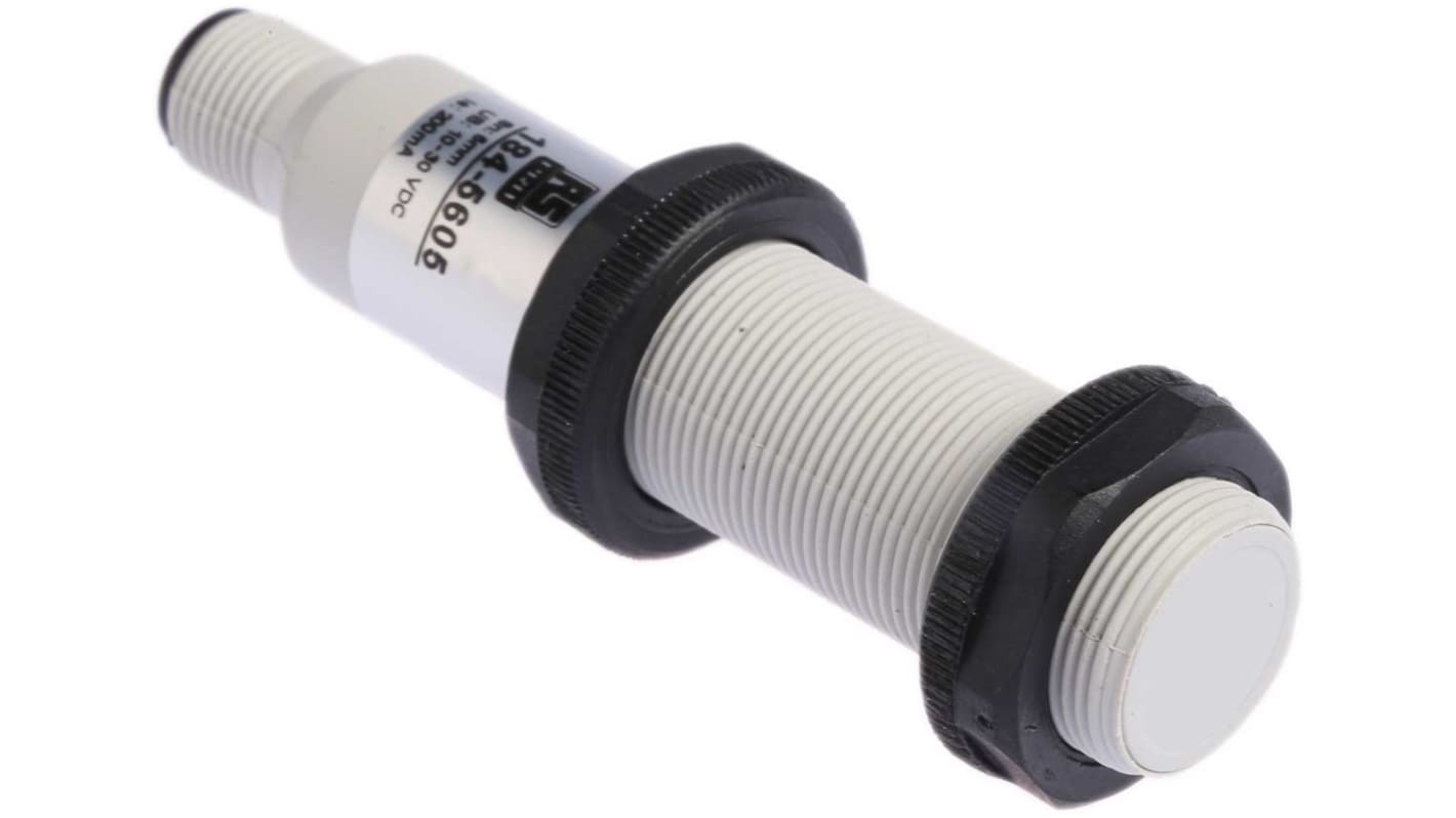 Rs-Online Sensore di prossimità Cilindro filettato RS PRO M18 rilevamento 5 mm 10 → 30 V c.c