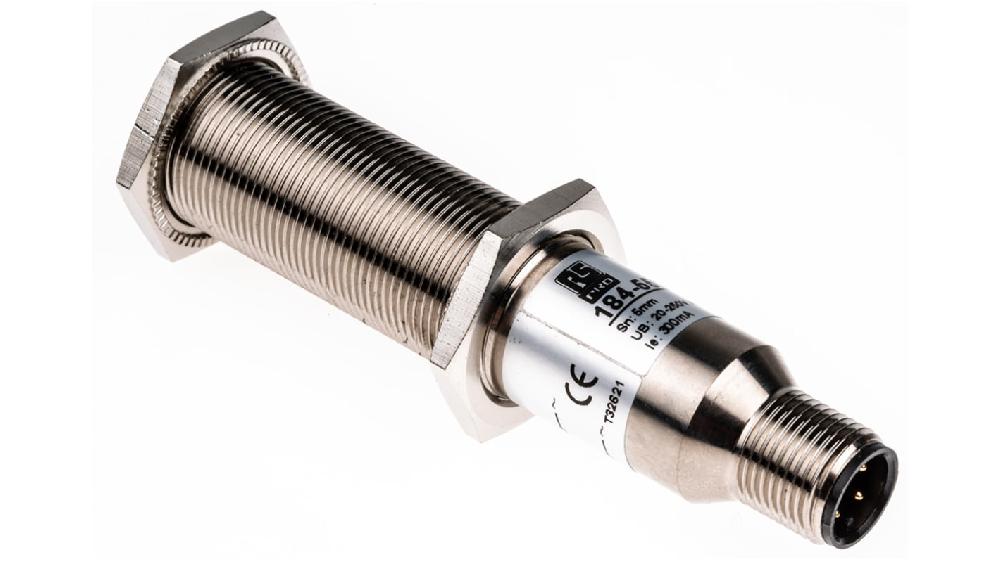 Rs-Online Sensore Di Prossimità Cilindro Filettato RS PRO M18 Rilevamento 5 Mm 20 → 250 V C.a