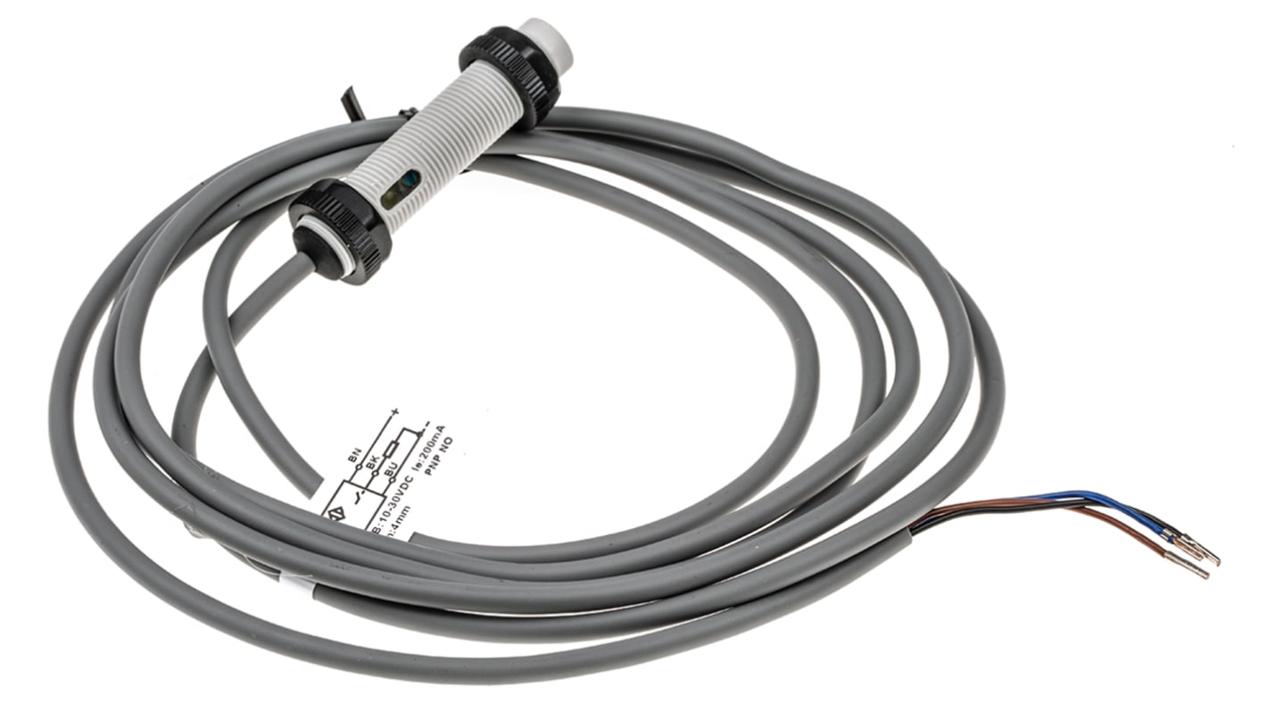 Rs-Online Sensore di prossimità Cilindro filettato RS PRO M12 rilevamento 4 mm 10 → 30 V c.c