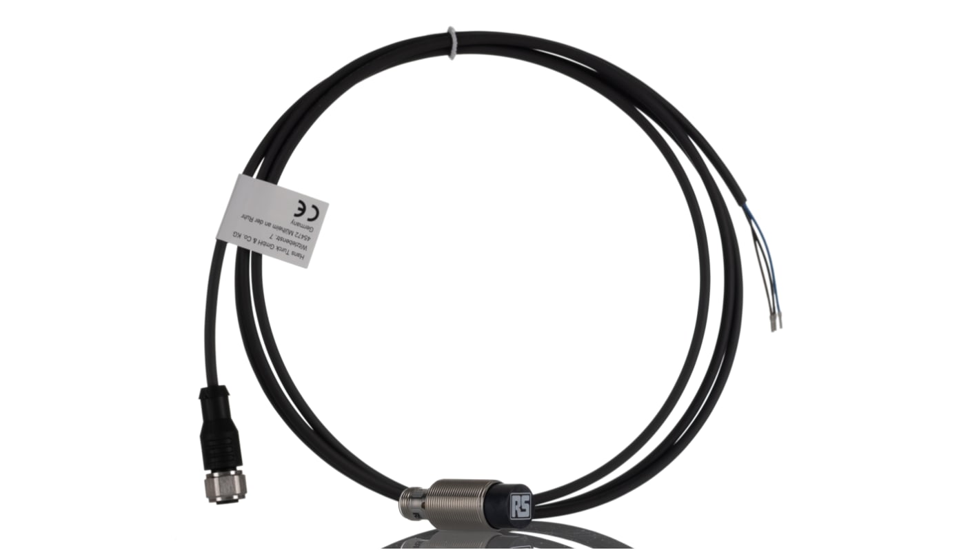 Rs-Online Sensore di prossimità Cilindro filettato RS PRO M18 rilevamento 12 mm 10 → 30 V c.c