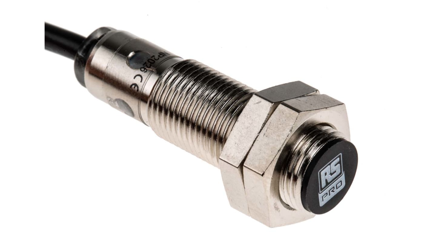 Rs-Online Sensore di prossimità Cilindro filettato RS PRO M12 rilevamento 2 mm 10 → 30 V c.c