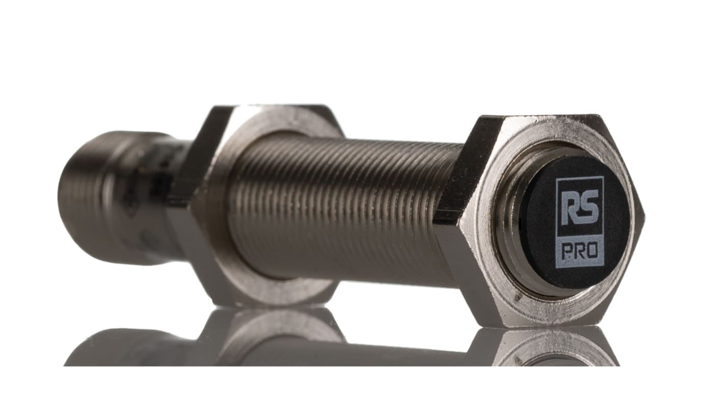 Rs-Online Sensore di prossimità Cilindro filettato RS PRO M12 rilevamento 4 mm 10 → 30 V c.c
