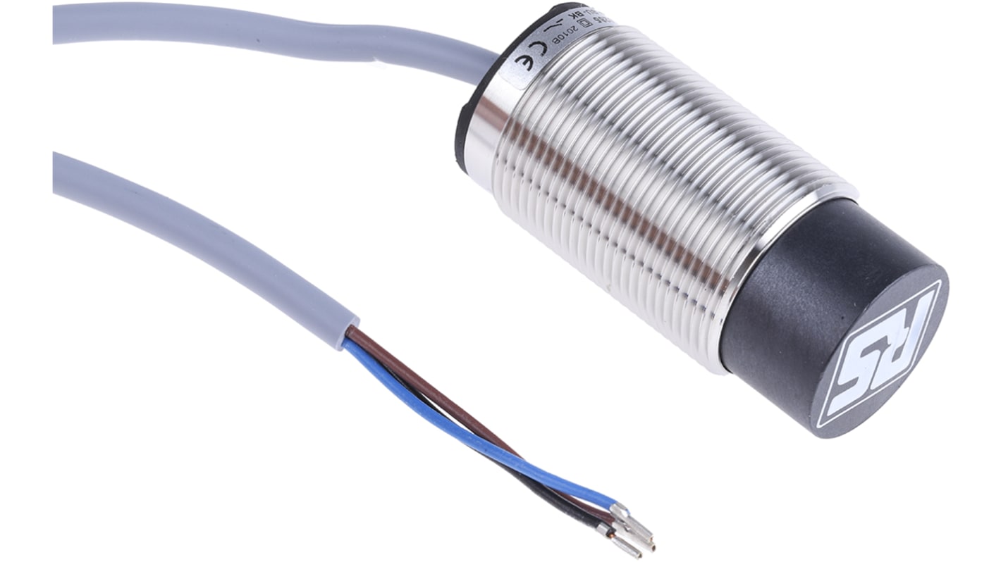 Rs-Online Sensore di prossimità Cilindro filettato RS PRO M30 rilevamento 20 mm 10 → 30 V c.c