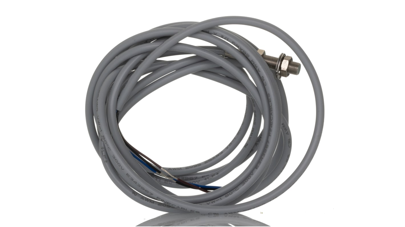 Rs-Online Sensore di prossimità Cilindro filettato RS PRO M5 rilevamento 15 mm 10 → 30 V CC