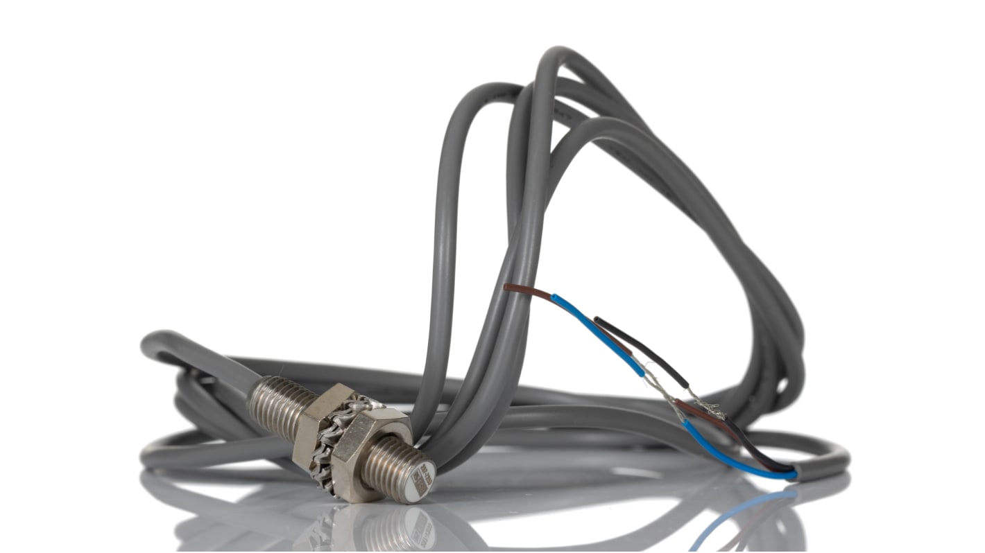 Rs-Online Sensore Di Prossimità Cilindro Filettato RS PRO M8 Rilevamento 20 Mm 10 → 30 V CC
