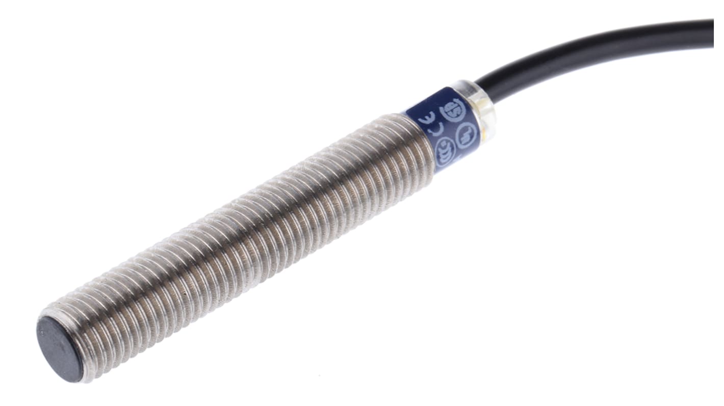 Rs-Online Sensore di prossimità Cilindro filettato Telemecanique Sensors M8 rilevamento 2 5 mm 12 → 48 V c.c