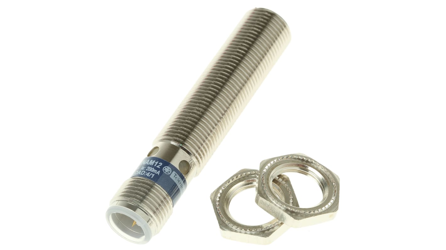 Rs-Online Sensore di prossimità Cilindro filettato Telemecanique Sensors M12 rilevamento 4 mm 12 → 48 V cc