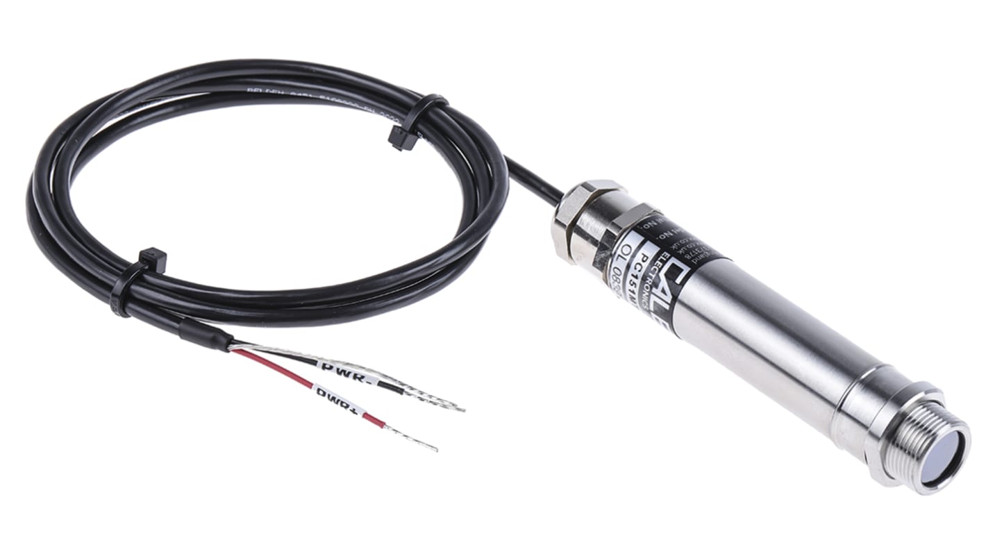 Rs-Online Sensore di temperatura IR Calex temperatura 0°C → +250°C Segnale di uscita in mA 4-20 mA cavo da 1m
