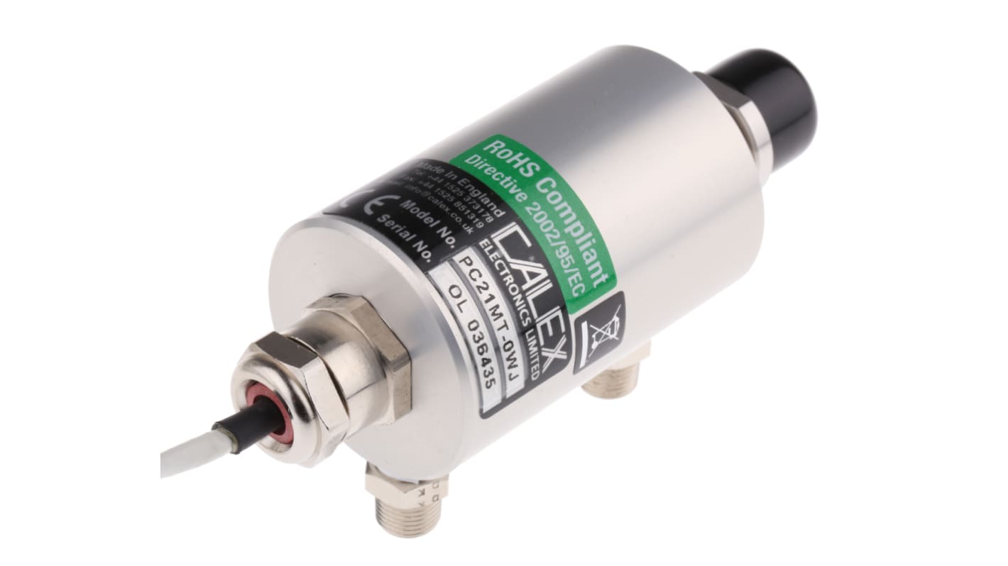 Rs-Online Sensore di temperatura IR Calex temperatura 0°C → +250°C Segnale di uscita in mA 4-20 mA cavo da 1m