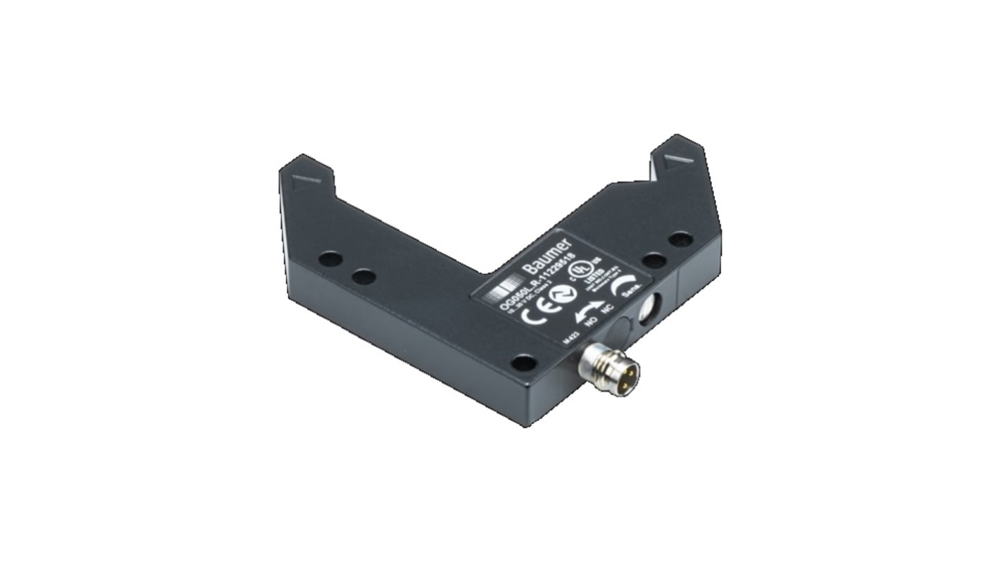 Rs-Online Sensore fotoelettrico a forcella Baumer rilevamento 50 mm uscita PREMERE/TIRARE