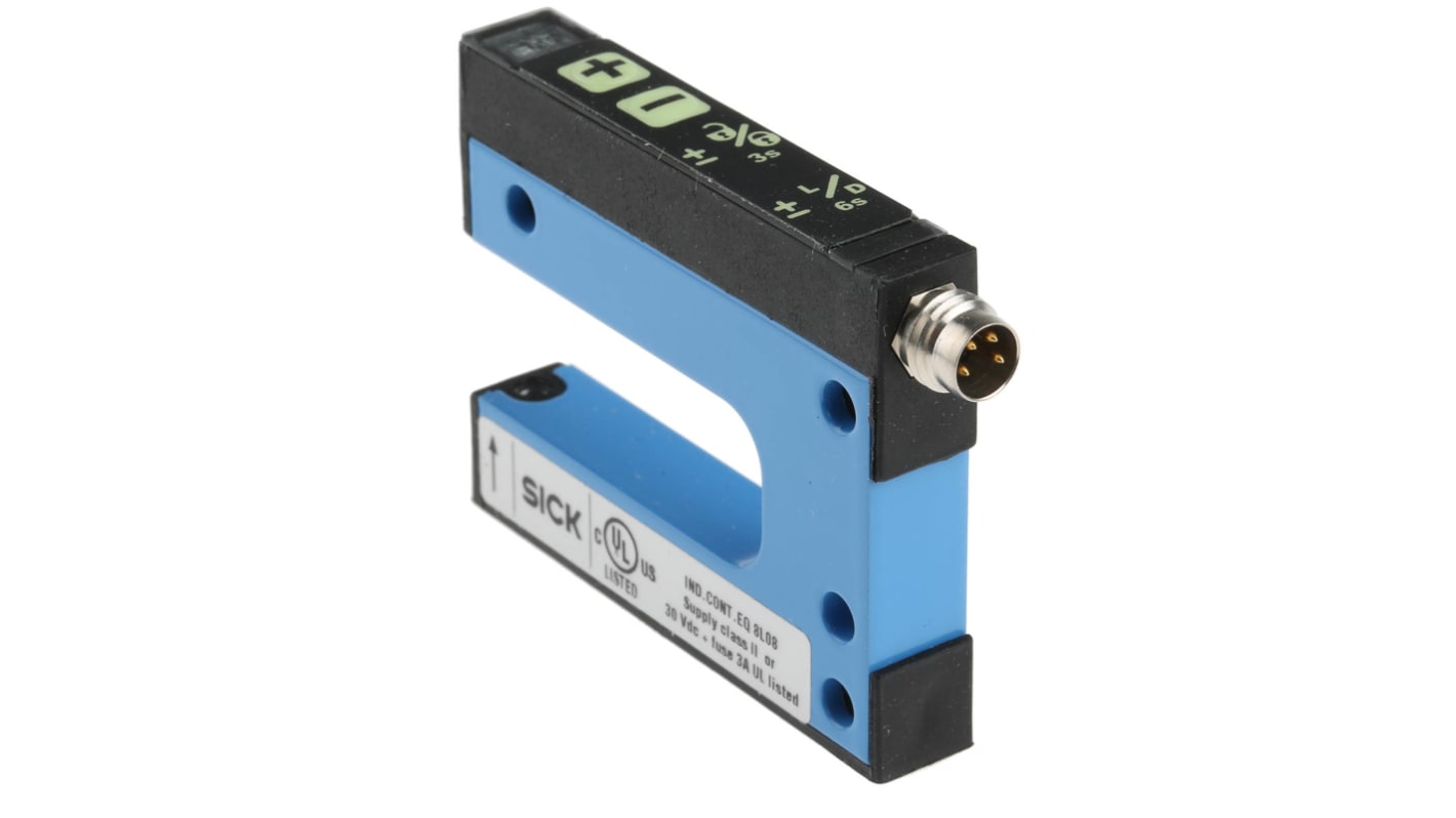 Rs-Online Sensore fotoelettrico a forcella SICK a fascio diretto rilevamento 15 mm uscita NPN/PNP