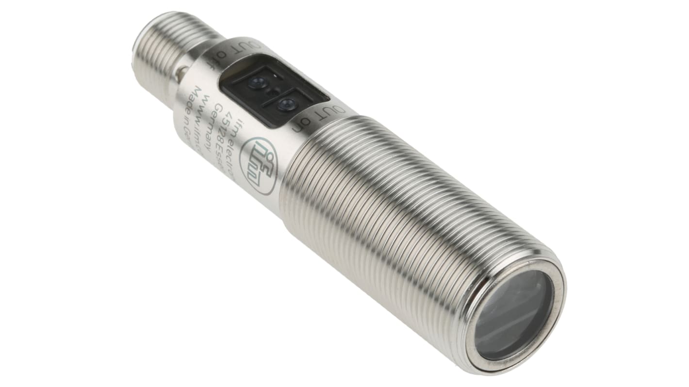 Rs-Online Sensore fotoelettrico Cilindrico ifm electronic a diffusione rilevamento 15 mm → 300 mm uscita PNP
