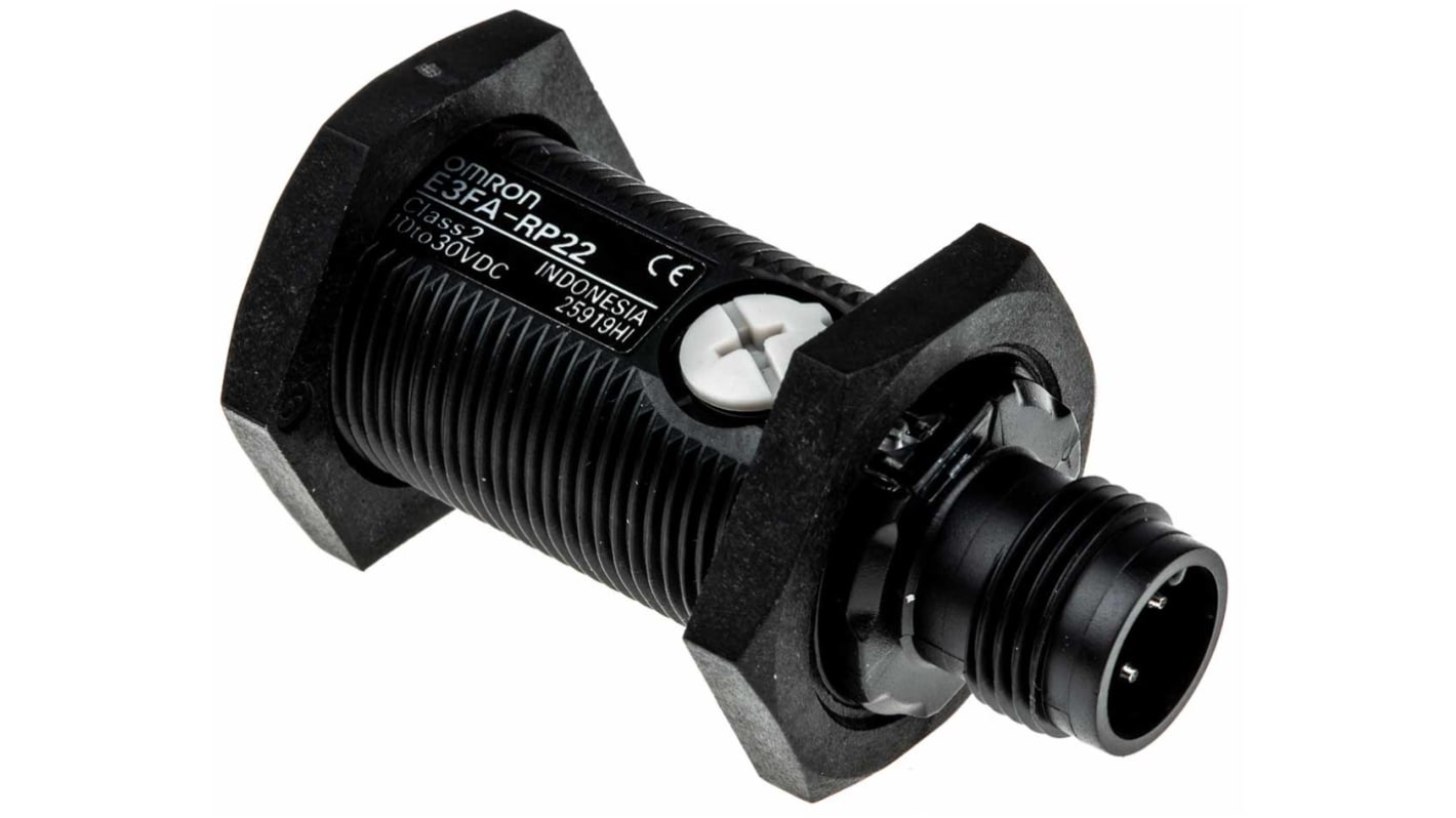 Rs-Online Sensore fotoelettrico Cilindrico Omron a retroriflessione rilevamento 0 → 500 mm uscita PNP