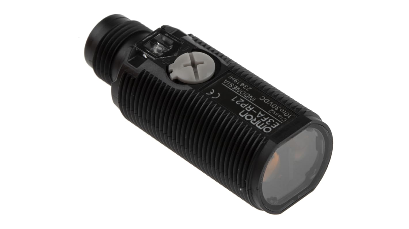 Rs-Online Sensore fotoelettrico Cilindrico Omron a retroriflessione rilevamento 100 mm → 4 m. uscita PNP