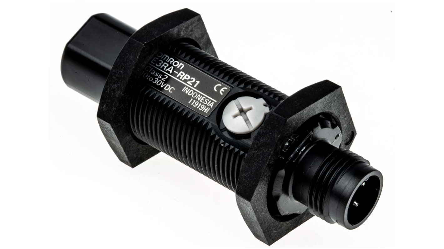 Rs-Online Sensore fotoelettrico Cilindrico Omron a retroriflessione rilevamento 100 mm → 3 m. uscita PNP