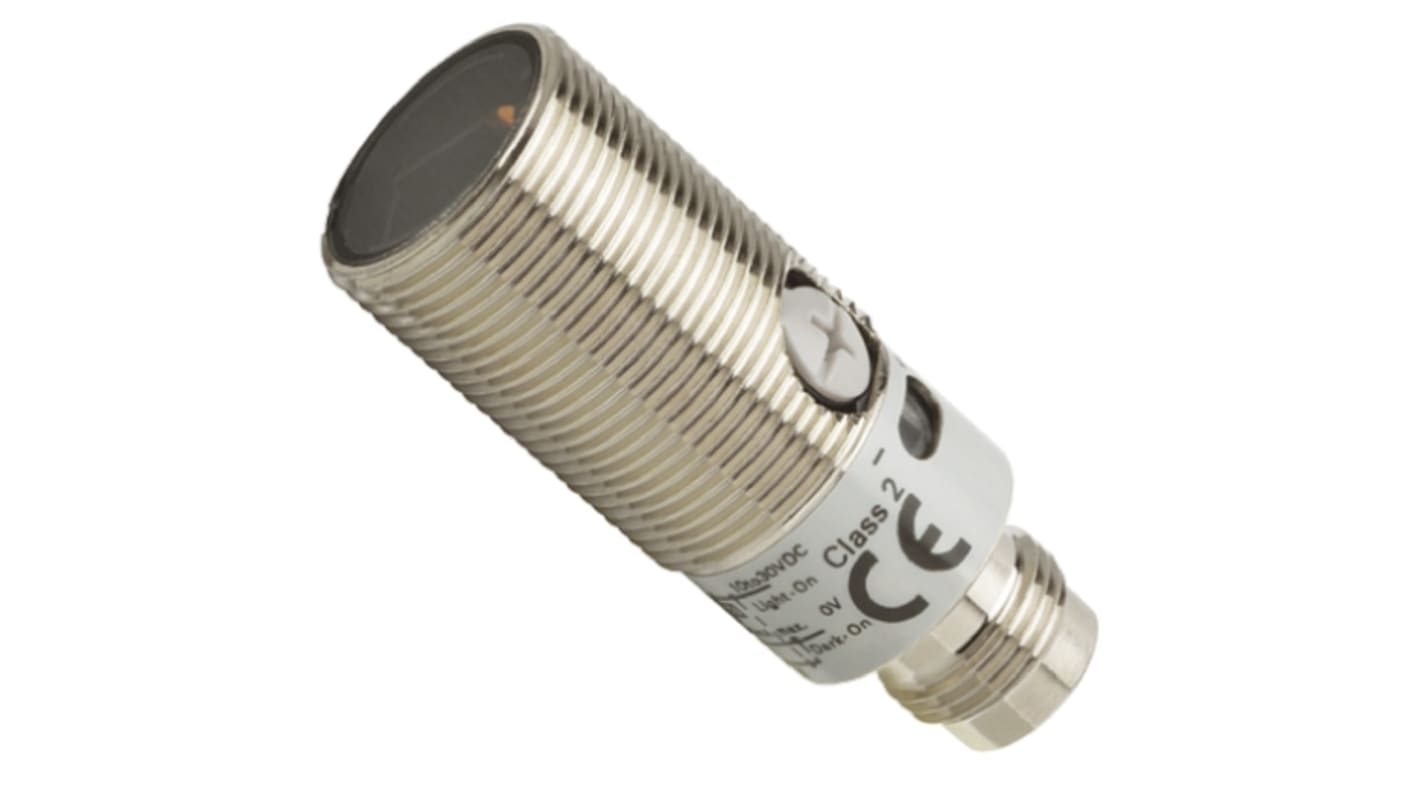 Rs-Online Sensore fotoelettrico Cilindrico Omron a soppressione di sfondo rilevamento 200 mm uscita PNP
