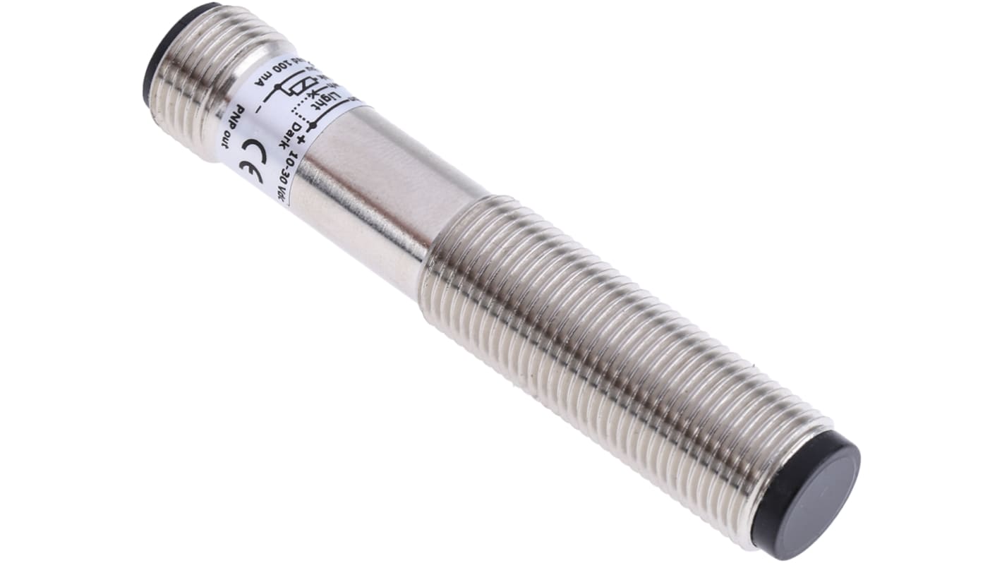 Rs-Online Sensore Fotoelettrico Cilindrico RS PRO A Diffusione Rilevamento 100 Mm Uscita NPN/PNP