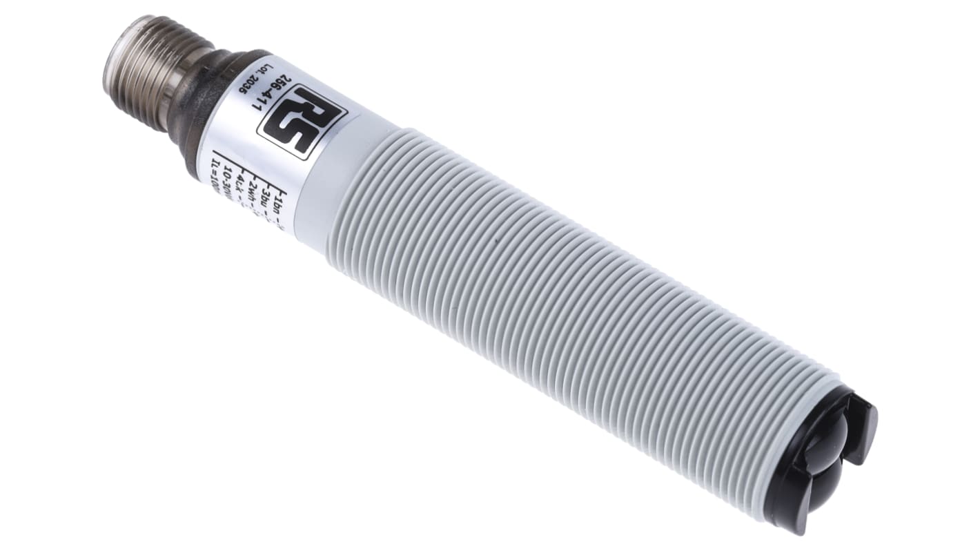 Rs-Online Sensore fotoelettrico Cilindrico RS PRO a retroriflessione rilevamento 4 m uscita PNP