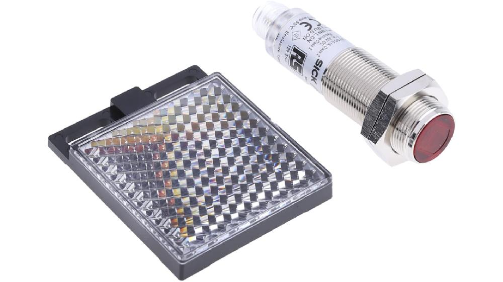 Rs-Online Sensore fotoelettrico Cilindrico RS PRO a retroriflessione rilevamento 50 mm → 7 m. uscita NPN