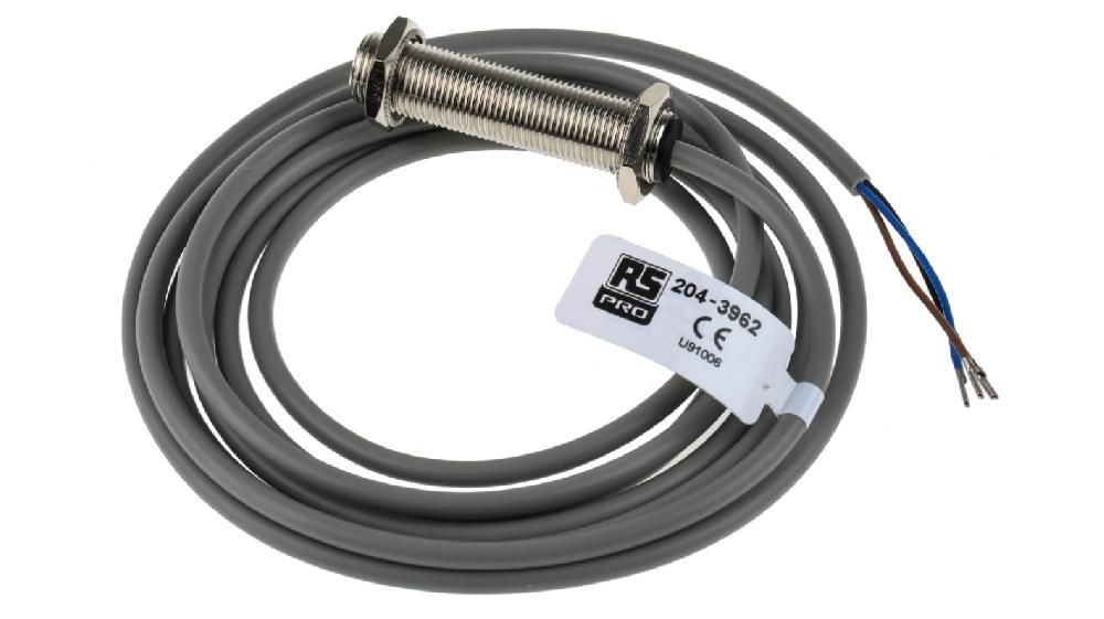 Rs-Online Sensore fotoelettrico Cilindrico RS PRO a riflessione diffusa rilevamento 0 15 m uscita PNP NA