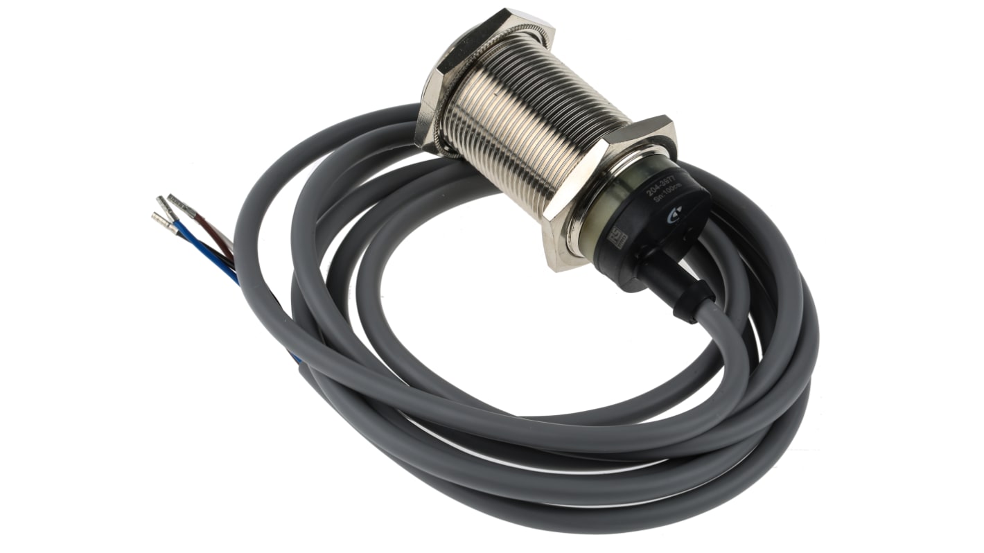 Rs-Online Sensore fotoelettrico Cilindrico RS PRO a riflessione diffusa rilevamento 1 m uscita PNP NO+NC