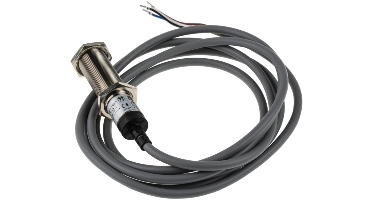 Rs-Online Sensore fotoelettrico Cilindrico RS PRO a soppressione di sfondo rilevamento 0 1 m uscita NPN NO+NC