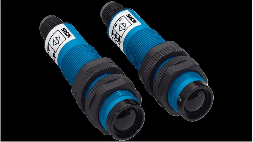 Rs-Online Sensore fotoelettrico Cilindrico SICK a fascio passante rilevamento 20 m uscita PNP