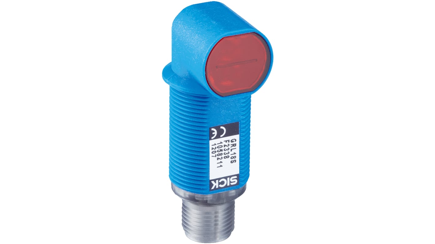 Rs-Online Sensore fotoelettrico Cilindrico SICK a retroriflessione rilevamento 60 mm → 6 m. uscita PNP