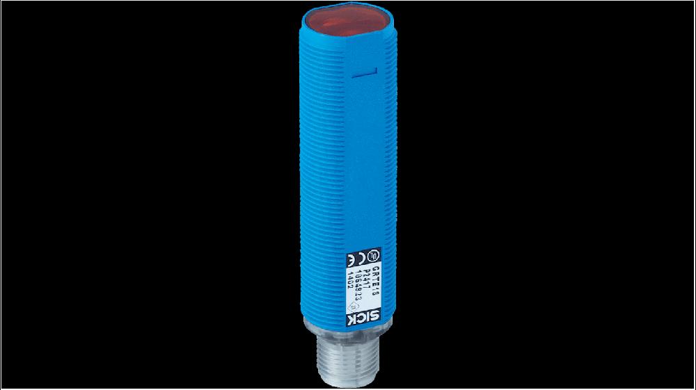 Rs-Online Sensore fotoelettrico Cilindrico SICK a soppressione di sfondo rilevamento 3 mm → 300 mm uscita PNP