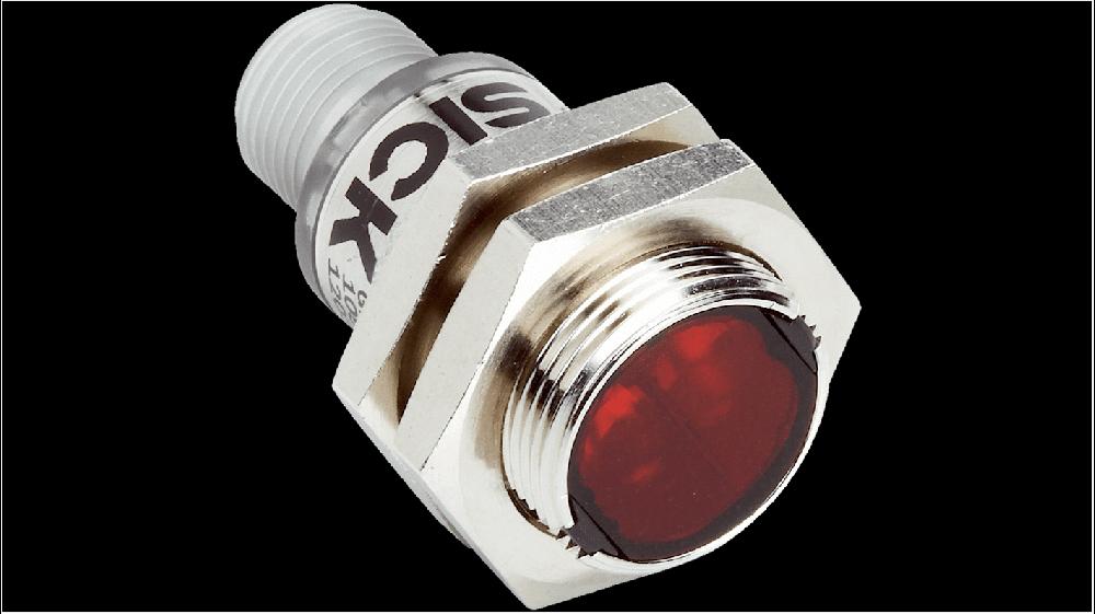 Rs-Online Sensore fotoelettrico Cilindrico SICK rilevamento 3 mm → 115 mm uscita Commutazione luminosa PNP